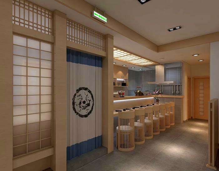 日式料理店裝修設(shè)計效果圖