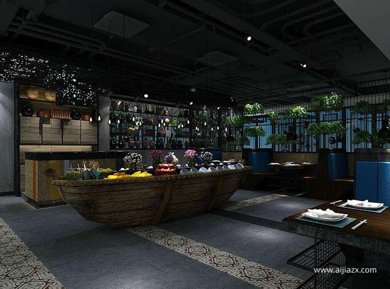 200平米火鍋店裝修設(shè)計(jì)，小型火鍋店廚房布局設(shè)計(jì)
