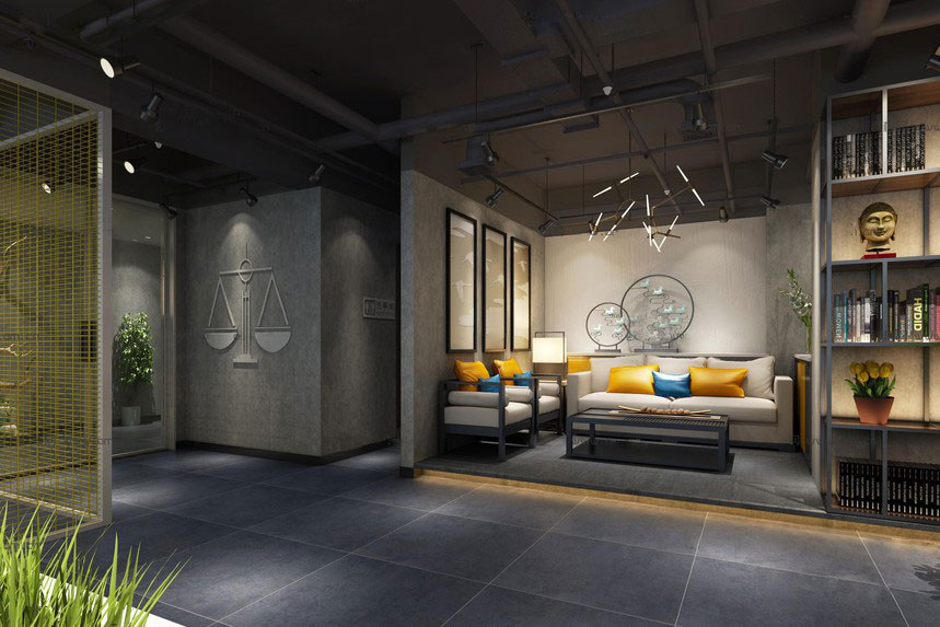 鄭州辦公室設(shè)計-工業(yè)風辦公室設(shè)計效果圖