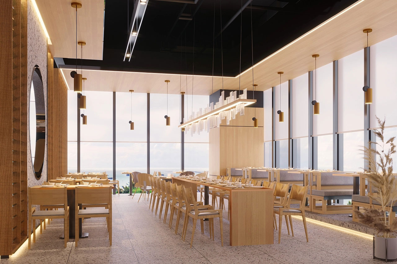 鄭州企業(yè)員工餐廳設(shè)計效果圖