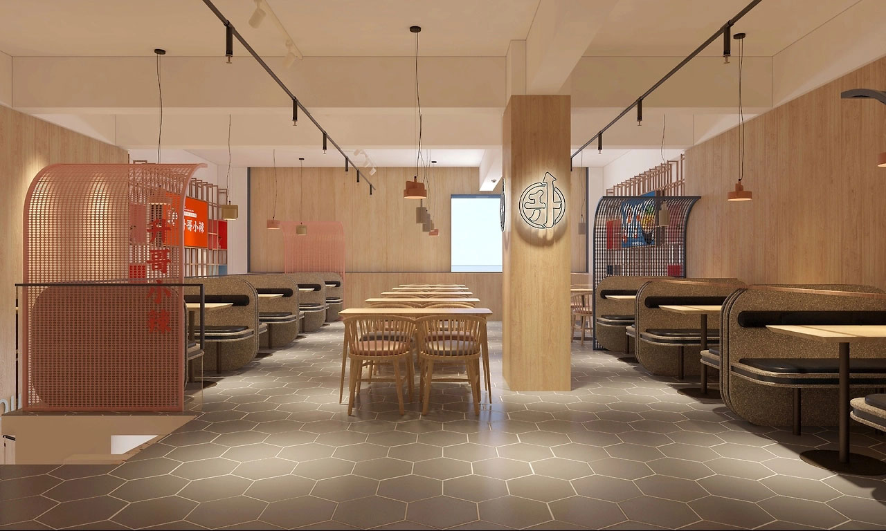 153平米酸辣粉門(mén)店裝修設(shè)計(jì)效果圖