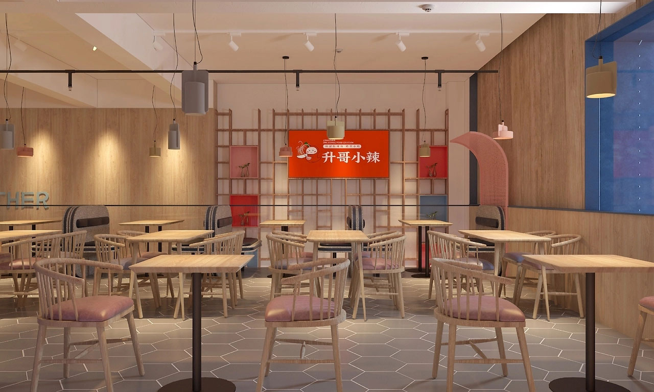 153平米酸辣粉門(mén)店裝修設(shè)計(jì)效果圖