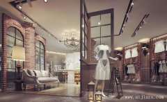 樸實(shí)幽雅的服裝專(zhuān)賣(mài)店裝修效果圖