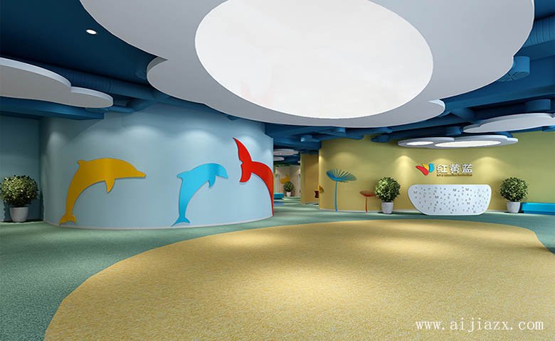 幼兒園兒童室內(nèi)游樂場(chǎng)裝修效果圖