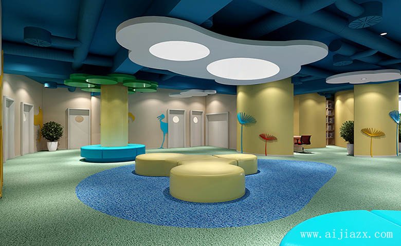幼兒園兒童室內(nèi)游樂場(chǎng)裝修效果圖